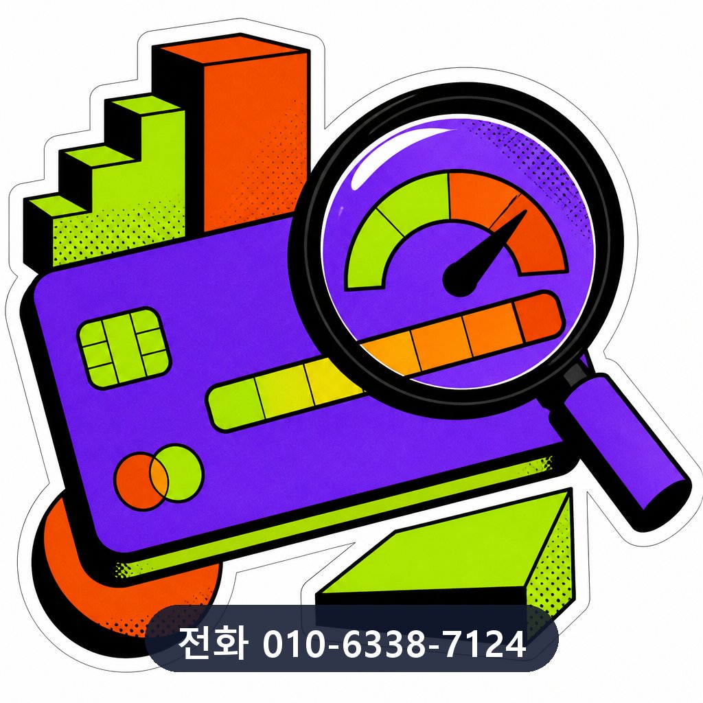 신용카드 잔여 현금화 한도 확인 이미지 · 문의 010-6338-7124